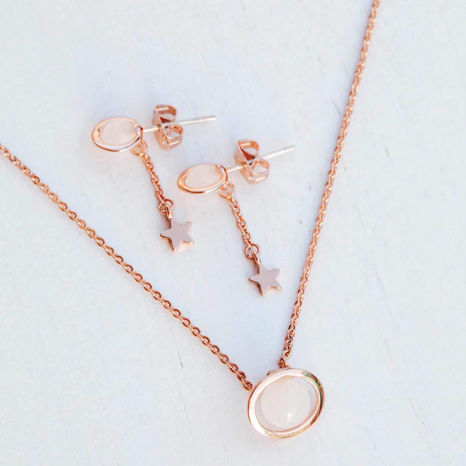 Saturn Necklace & Earring Set - Image 2