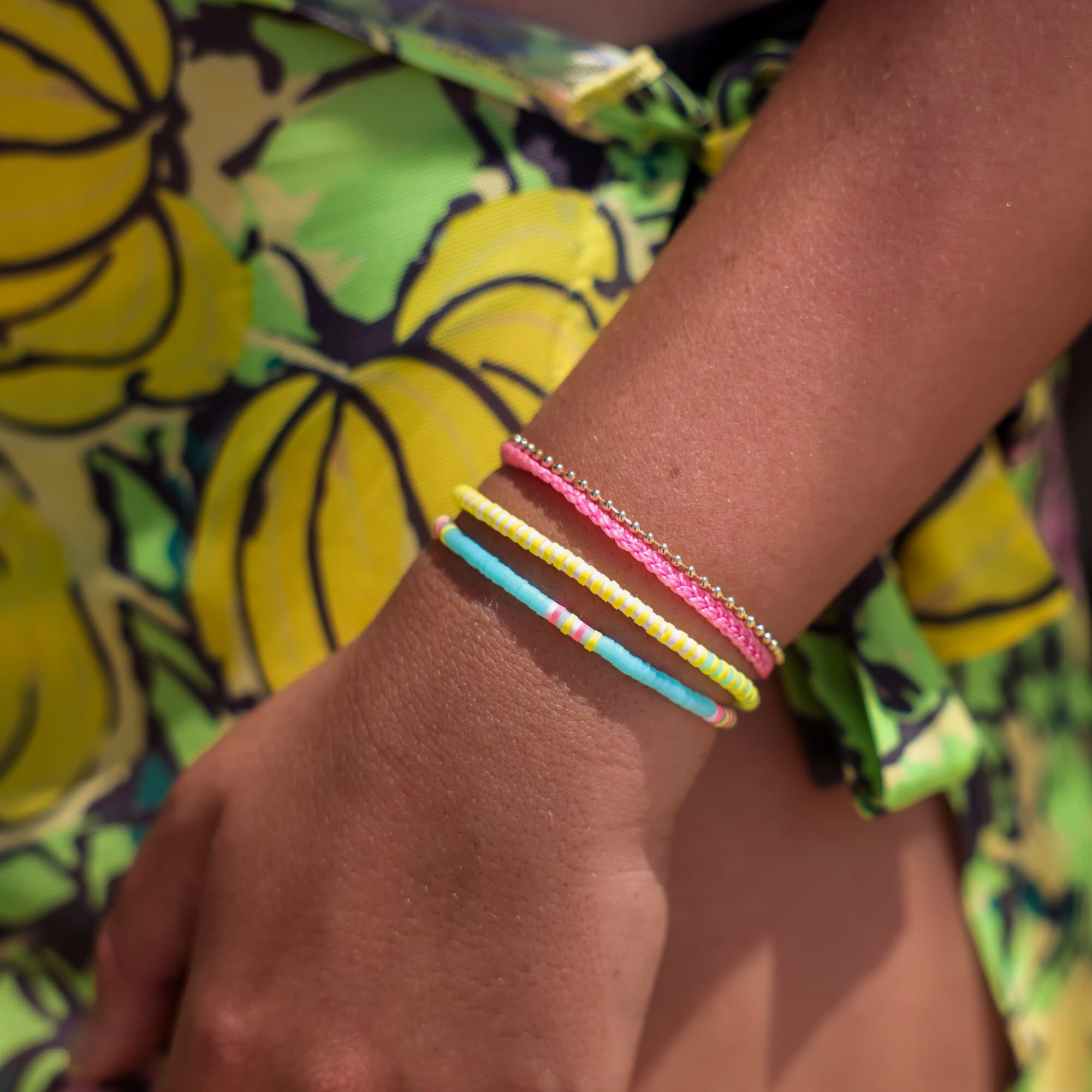 Petite Braid And Bead Bracelet - Image 4