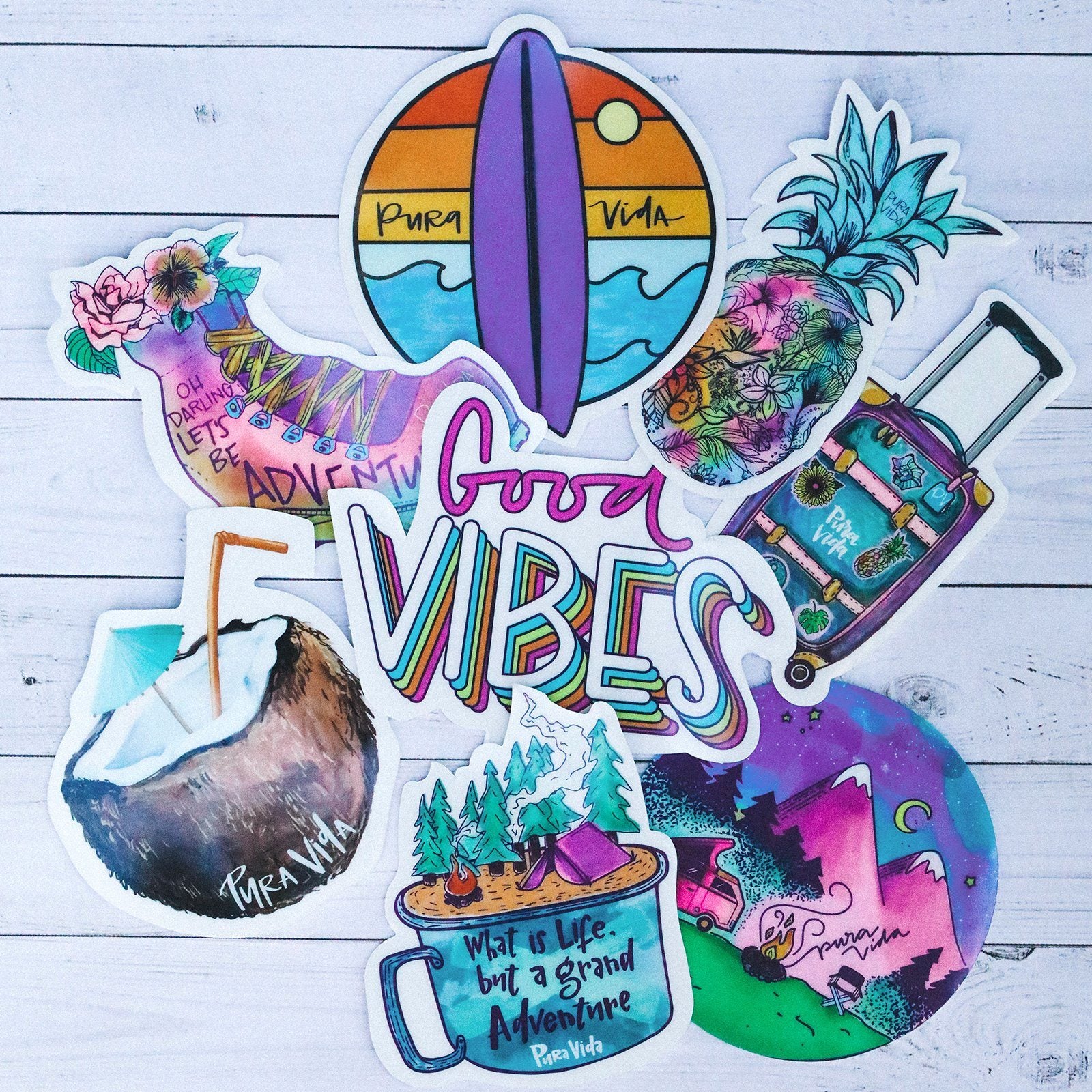 Script Good Vibes Sticker - Image 2